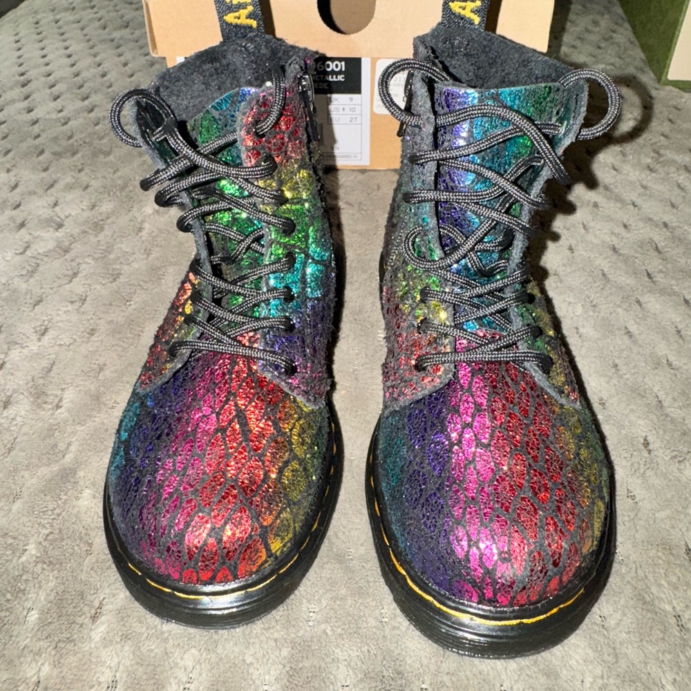 Used Dr. Martens. Toddler girl size 9. Multicolored. Final Sale - Picture 2 of 4